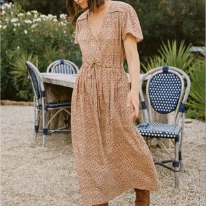 Christy Dawn Simple Dawn Dress in Berry Ditsy Red